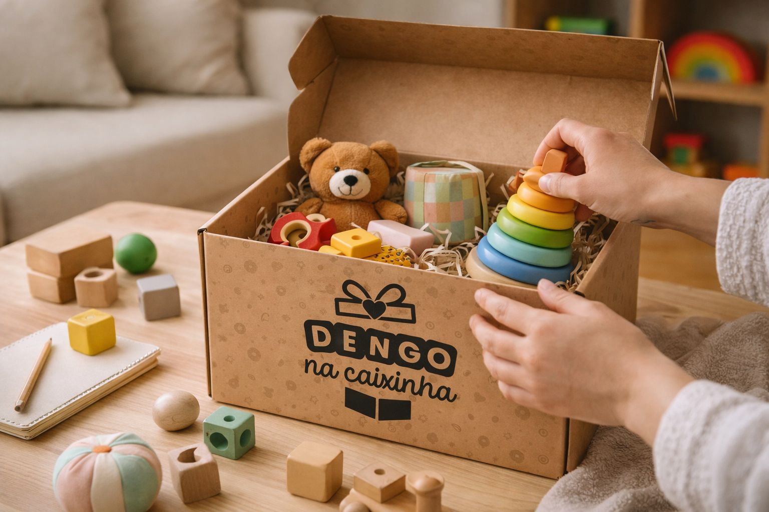 Crianças diversas sorrindo - Dengo na Caixinha